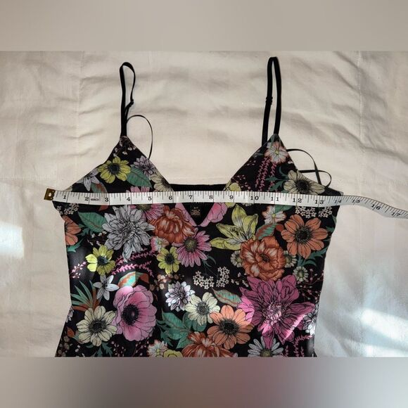 AFRM Amina Floral Print Slip Bodycon Dress Women’s Size Small - Picture 5 of 9